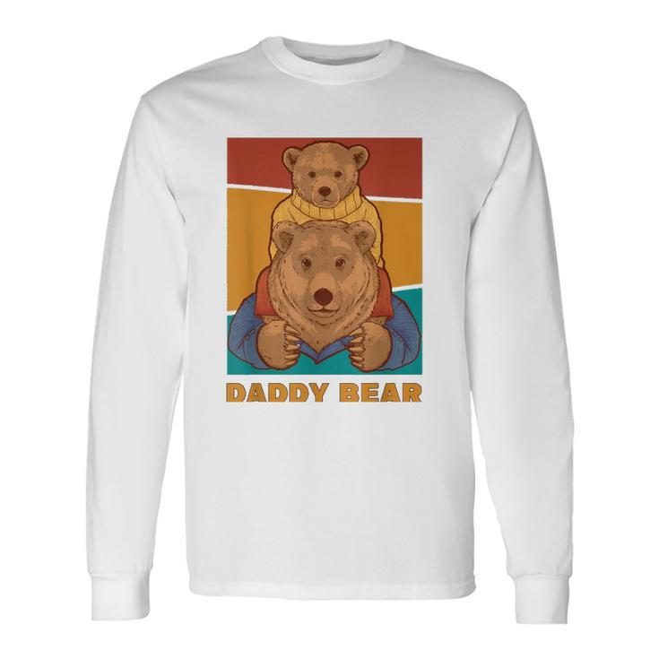 Vintage Retro Daddy Bear Lovers Long Sleeve T-Shirt T-Shirt