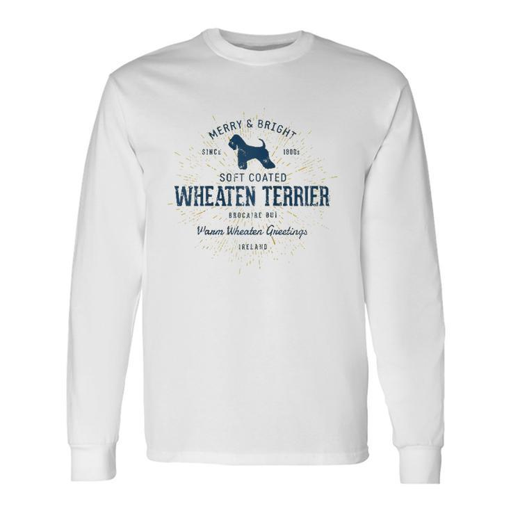 Vintage Style Retro Soft Coated Wheaten Terrier Raglan Baseball Tee Long Sleeve T-Shirt T-Shirt