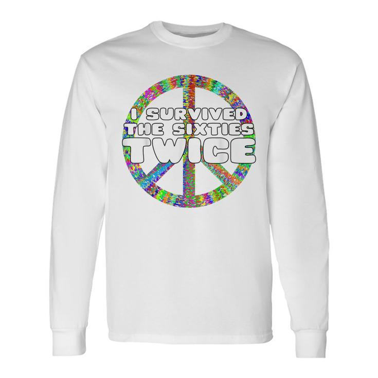Vintage I Survived The Sixties Twice Birthday V7 Long Sleeve T-Shirt