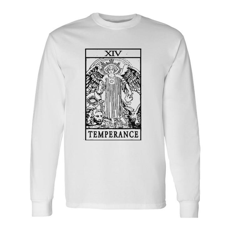 Vintage Tarot Card Temperance Card Occult Tarot Long Sleeve T-Shirt