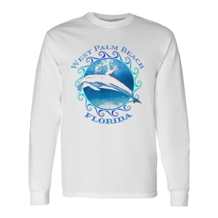 West Palm Beach Florida Vacation Souvenir Dolphin Long Sleeve T-Shirt T-Shirt
