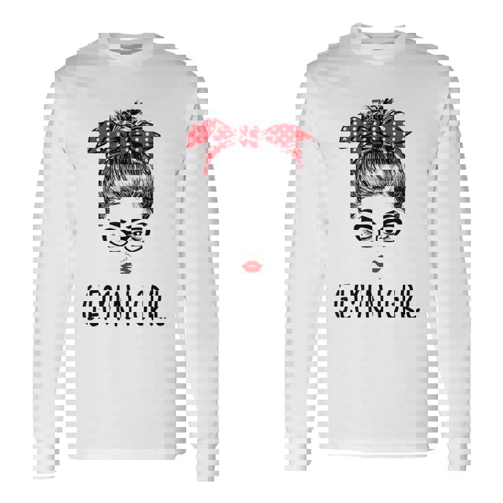 Wink Eye Woman May June Gemini Girl Birthday Women Long Sleeve T-Shirt