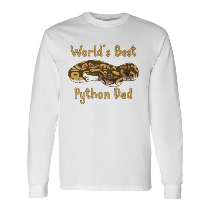 Worlds Best Python Dad Snake Owner Long Sleeve T-Shirt T-Shirt
