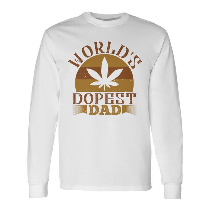 Worlds Dopest Dad Long Sleeve T-Shirt