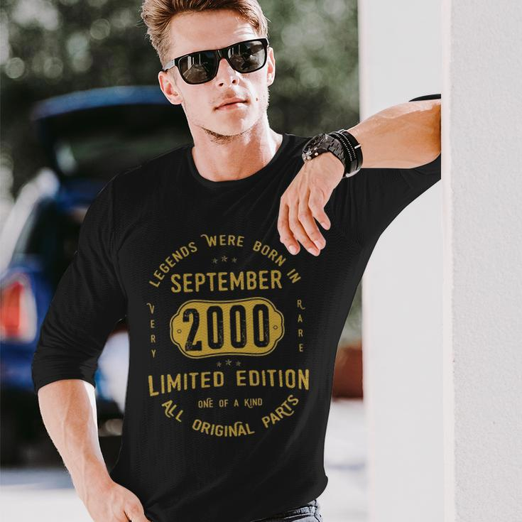 2000 September Birthday 2000 September Limited Edition Long Sleeve T-Shirt Gifts for Him