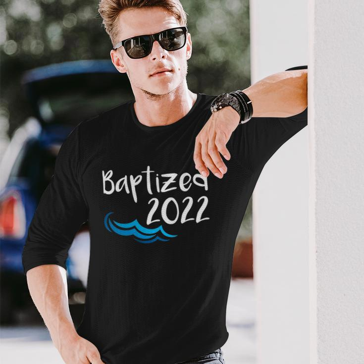 2022 Baptized Water Baptism Christian Catholic Church Faith Long Sleeve T-Shirt T-Shirt Gifts for Him