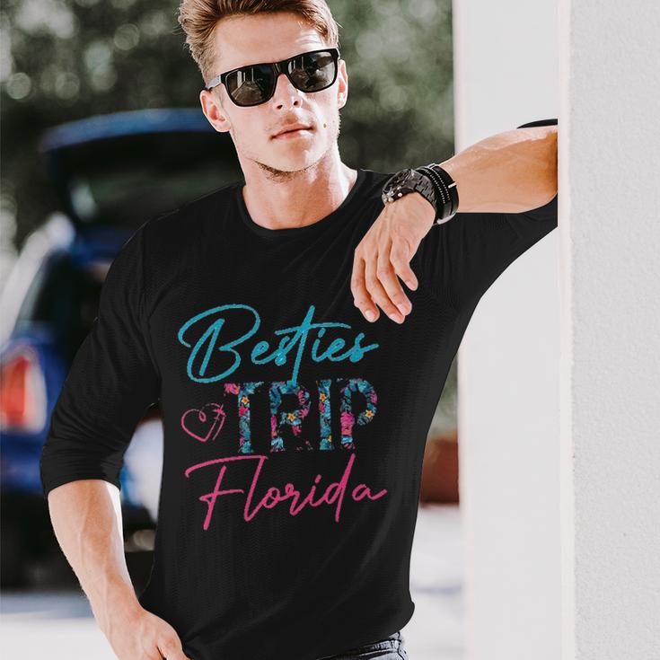 Besties Trip Florida Vacation Matching Best Friend Unisex Long Sleeve