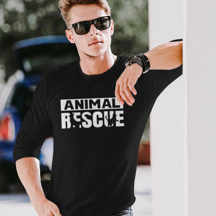 Animal Rescue Saving Rescuer Save Animals Long Sleeve T-Shirt T-Shirt Gifts for Him