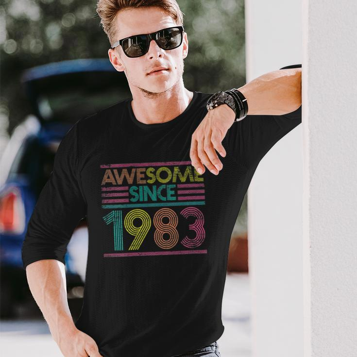 Awesome Since 1983 39Th Birthday 39 Years Old Long Sleeve T-Shirt Gifts for Him