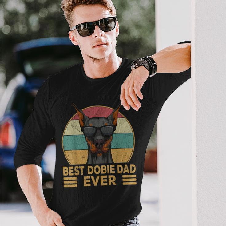 Best Dobie Dad Ever Doberman Dog Owner Long Sleeve T-Shirt Gifts for Him