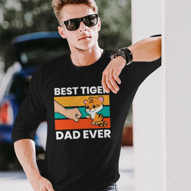 Best Tiger Dad Ever Happy Fathers Day V2 Long Sleeve T-Shirt Gifts for Him