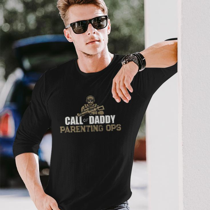 Call Of Daddy Parenting Ops Gamer Dads Fathers Day Long Sleeve T-Shirt T-Shirt Gifts for Him