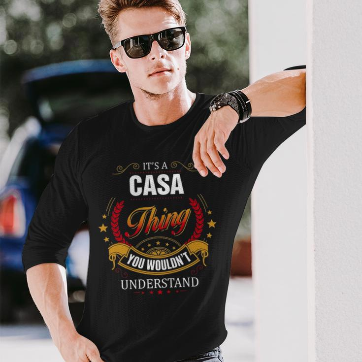Casa Shirt Crest Casa Shirt Casa Clothing Casa Tshirt Casa Tshirt For The Casa Long Sleeve T-Shirt Gifts for Him