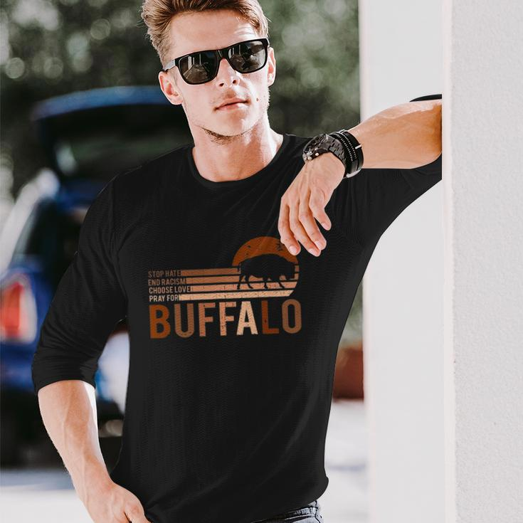Choose Love Buffalo Stop Hate End Racism Choose Love Buffalo V2 Long Sleeve T-Shirt T-Shirt Gifts for Him