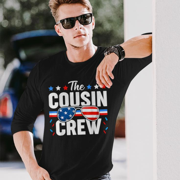 Cousin Crew 4Th Of July Patriotic American Matching Long Sleeve T-Shirt T-Shirt Gifts for Him