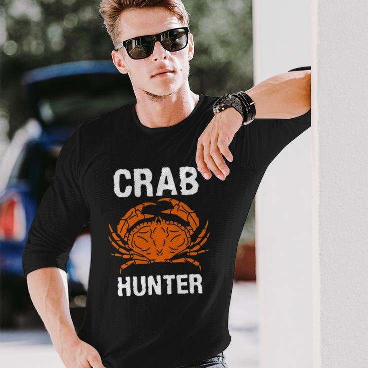 Crab Hunter Crab Lover Vintage Crab Long Sleeve T-Shirt T-Shirt Gifts for Him