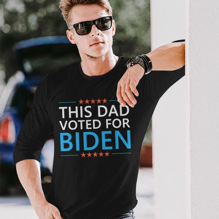 This Dad Voted For Biden Fathers Day Quote 4Th Of July Long Sleeve T-Shirt Gifts for Him