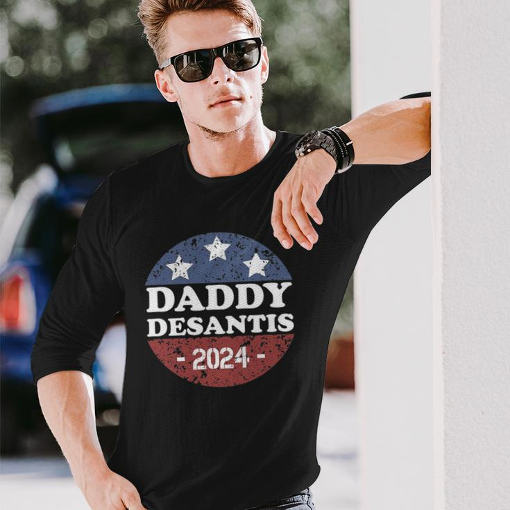 Daddy Desantis 2024 Usa Election Campaign President Long Sleeve T-Shirt T-Shirt Gifts for Him