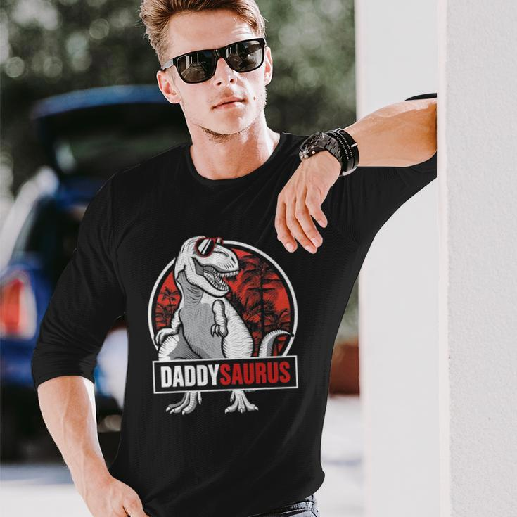 Daddysaurus Fathers Day rex Daddy Saurus Long Sleeve T-Shirt T-Shirt Gifts for Him