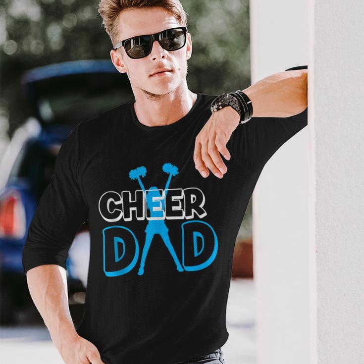 Father Cheerleading From Cheerleader Daughter Cheer Dad V3 Long Sleeve T-Shirt Gifts for Him