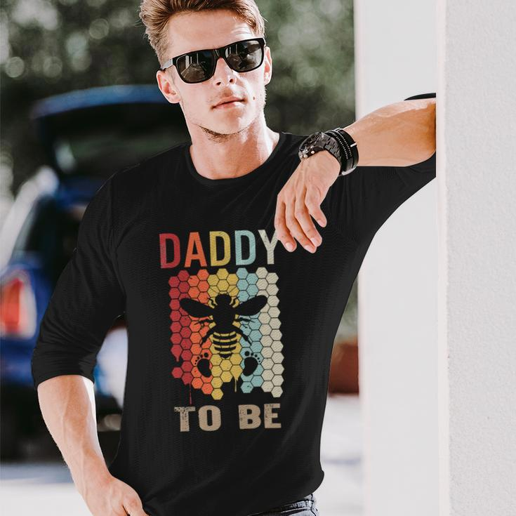 Father Grandpa Daddy To Be Pregnancy Announcement Tee Fathers Day 2 Dad Long Sleeve T-Shirt Gifts for Him