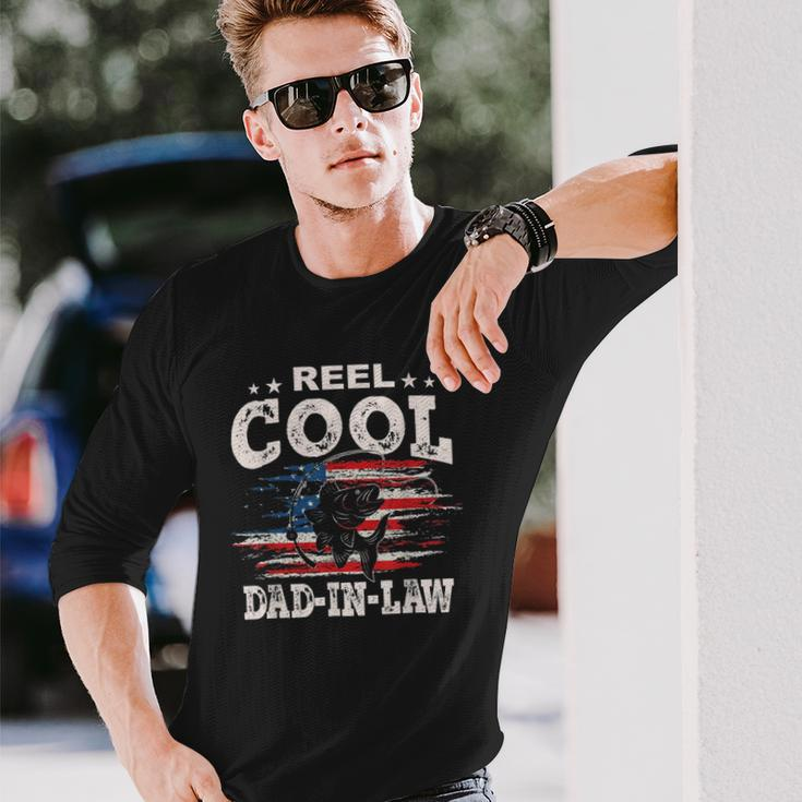 For Fathers Day Tee Fishing Reel Cool Dad-In Law Long Sleeve T-Shirt T-Shirt Gifts for Him