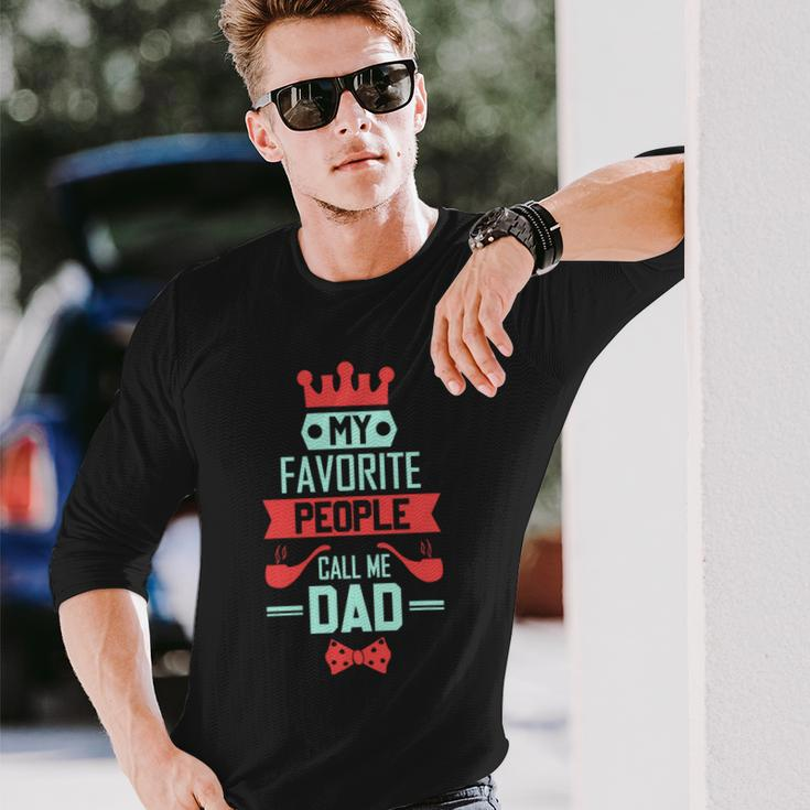 My Favorite People Call Me Pop Fathers Day Long Sleeve T-Shirt Gifts for Him