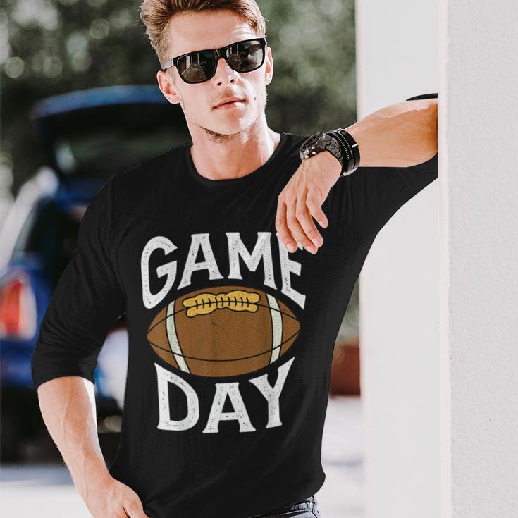 Football Player Vintage Game Day Unisex Long Sleeve Gifts for Him