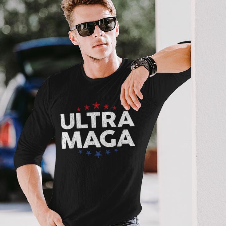 Funny Anti Joe Biden Ultra Maga Support Trump Patriotic Unisex Long Sleeve Gifts for Him