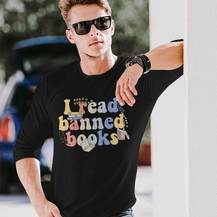 Funny I Read Banned Books Lovers Books Unisex Long Sleeve Gifts for Him