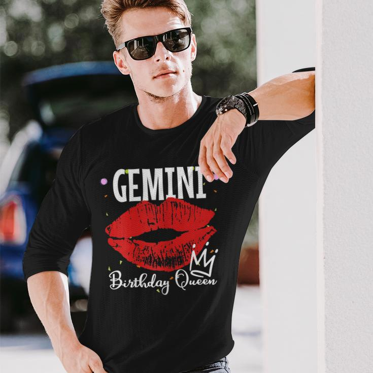 Gemini Birthday Queen Long Sleeve T-Shirt T-Shirt Gifts for Him