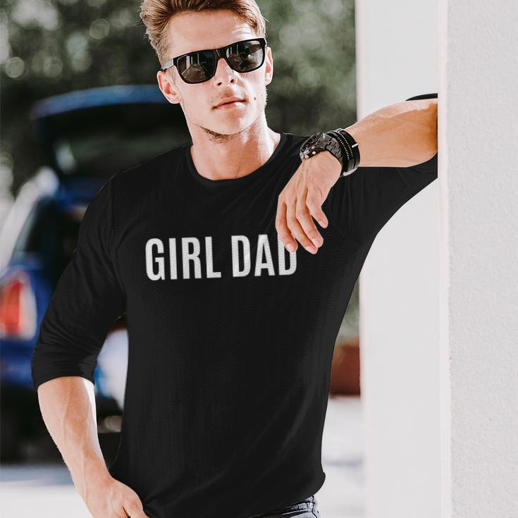 Girl Dad Fathers Day From Daughter Baby Girl Raglan Baseball Tee Long Sleeve T-Shirt T-Shirt Gifts for Him