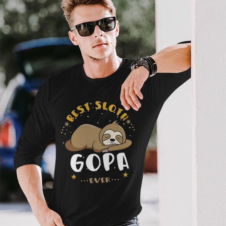 Gopa Grandpa Best Sloth Gopa Ever Long Sleeve T-Shirt Gifts for Him