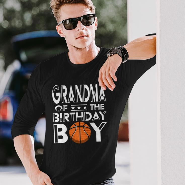 Grandma Of The Birthday Boy Party A Favorite Boy Basketball Long Sleeve T-Shirt T-Shirt Gifts for Him