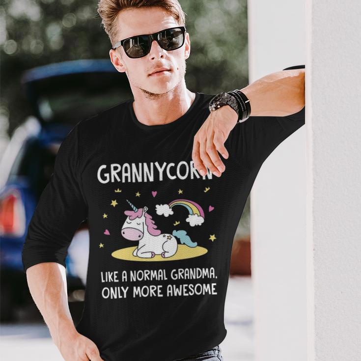 Granny Grandma Granny Unicorn Long Sleeve T-Shirt Gifts for Him