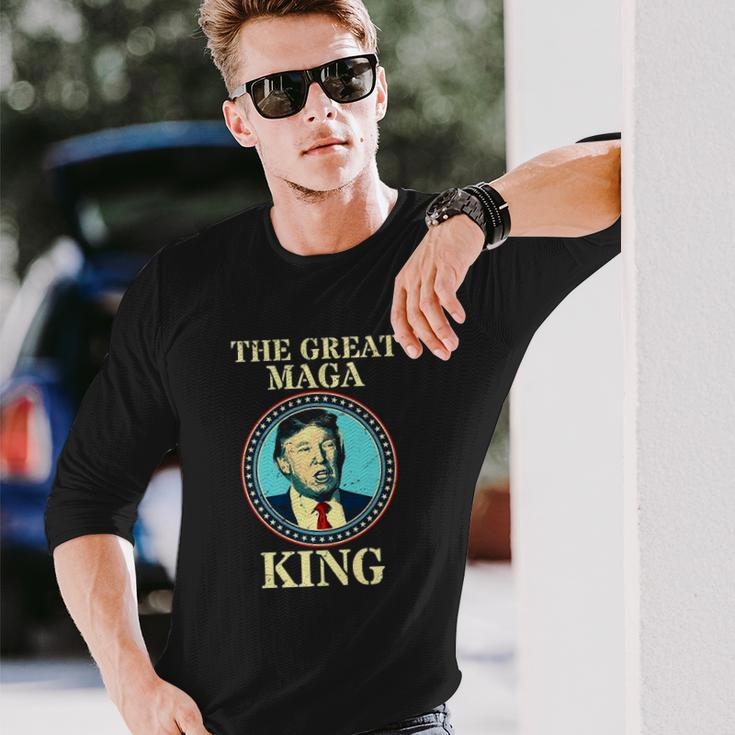 The Great Maga King Donald Trump Ultra Maga Long Sleeve T-Shirt T-Shirt Gifts for Him