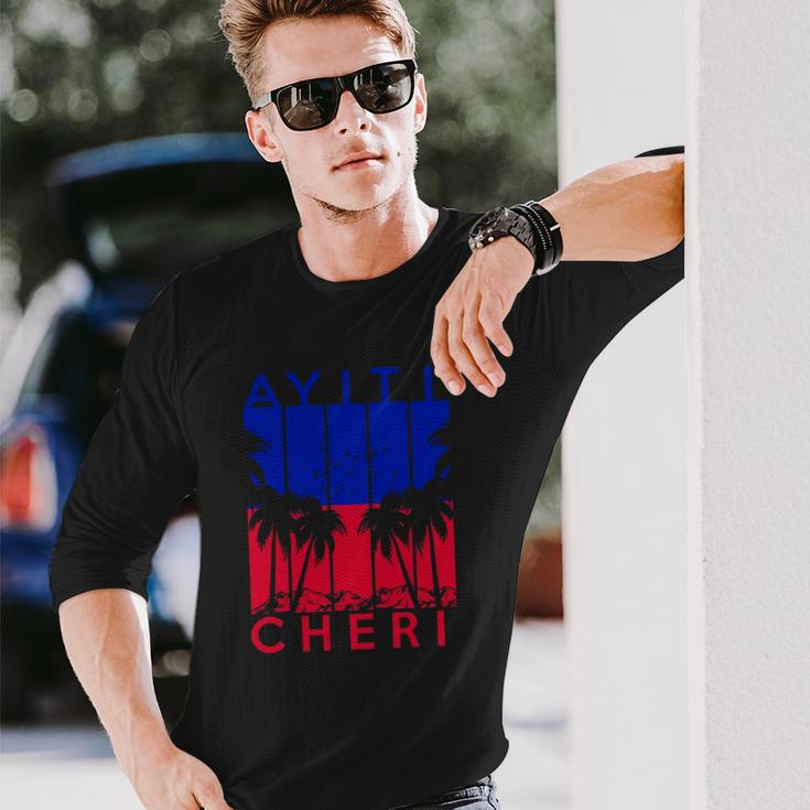 Haitian Haiti Ayiti Cheri Haiti Vacation Long Sleeve T-Shirt T-Shirt Gifts for Him