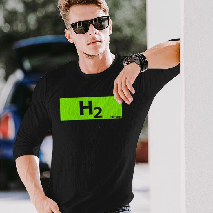 Hydrogen H2 Future Chemistry Lover Long Sleeve T-Shirt Gifts for Him