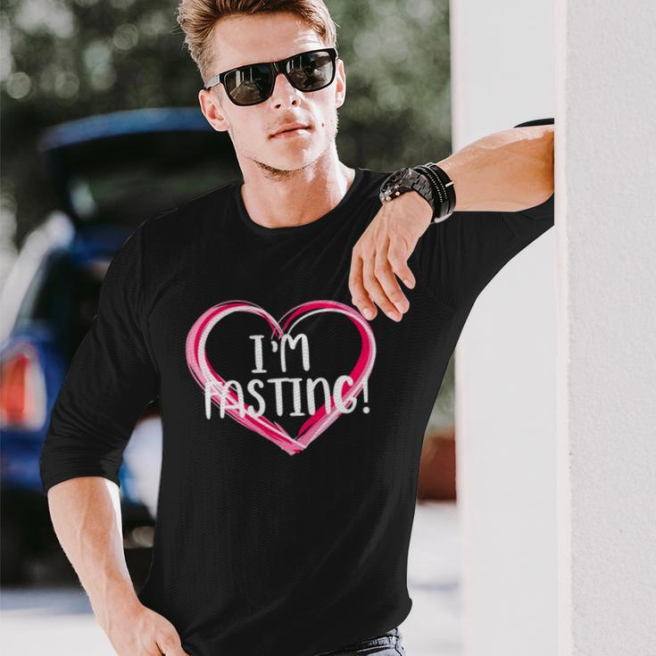 Intermittent Fasting Im Fasting Long Sleeve T-Shirt Gifts for Him