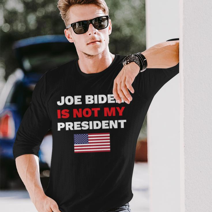 Joe Biden Is Not My President Not My President Unisex Long Sleeve Gifts for Him