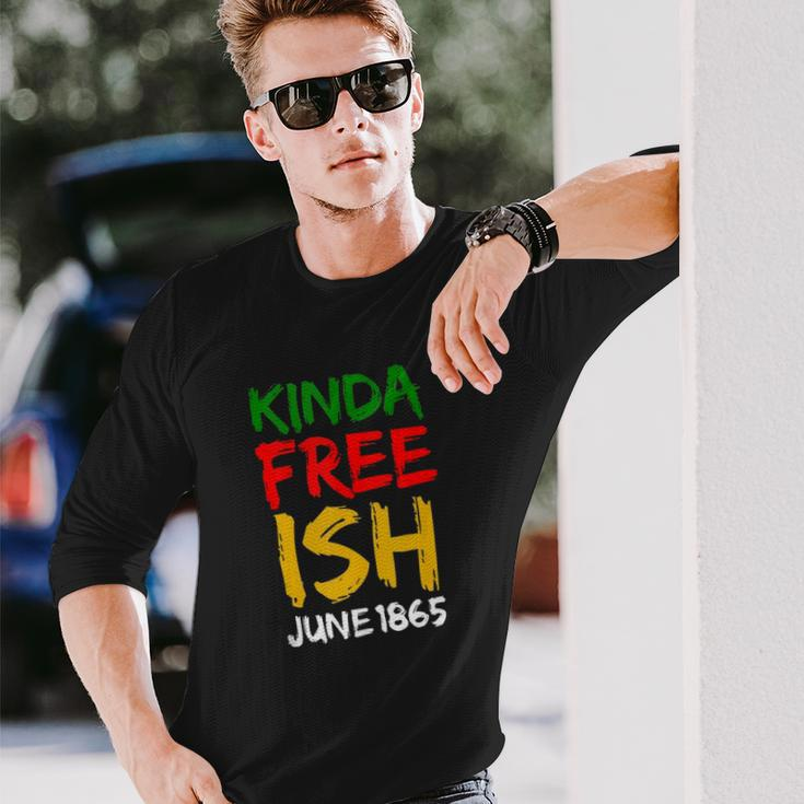 Juneteenth Free-Ish African American Melanin Pride 2X Long Sleeve T-Shirt Gifts for Him