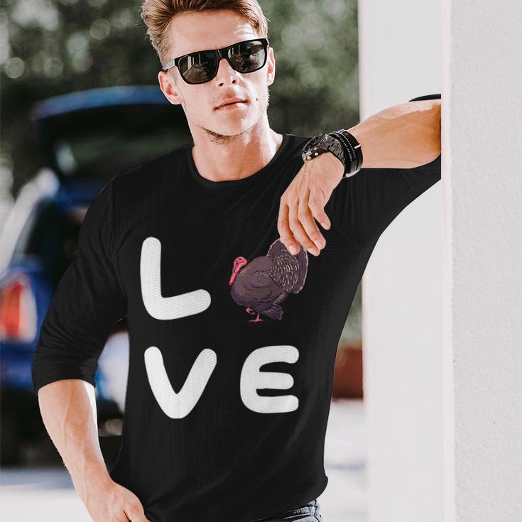 Love Turkeys Funny Turkey Thanksgiving 16 Shirt Unisex Long Sleeve Gifts for Him