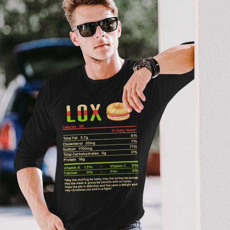 Lox Nutrition Facts Funny Christmas 12 Shirt Unisex Long Sleeve Gifts for Him