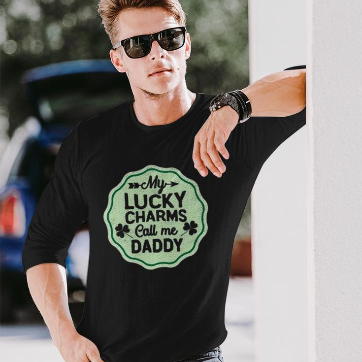 My Lucky Charms Call Me Daddy St Patricks Day Long Sleeve T-Shirt T-Shirt Gifts for Him