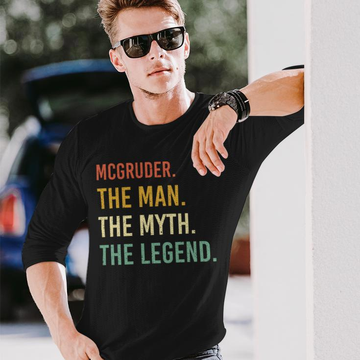 Mcgruder Name Shirt Mcgruder Name V3 Long Sleeve T-Shirt Gifts for Him