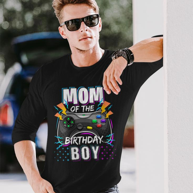Mom Of The Birthday Boy Matching Video Gamer Birthday Party V3 Long Sleeve T-Shirt Gifts for Him