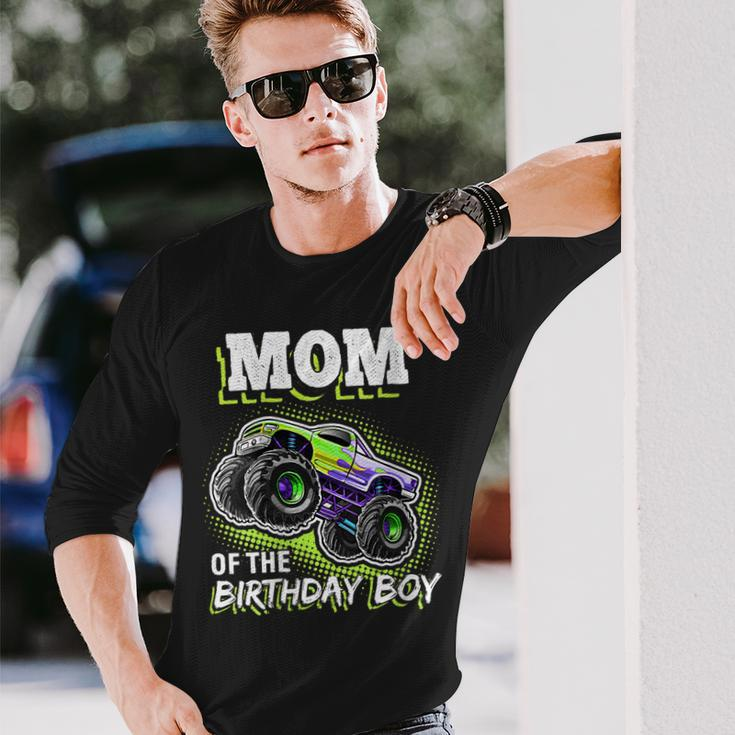 Mom Of The Birthday Boy Monster Truck Birthday Novelty Long Sleeve T-Shirt Gifts for Him