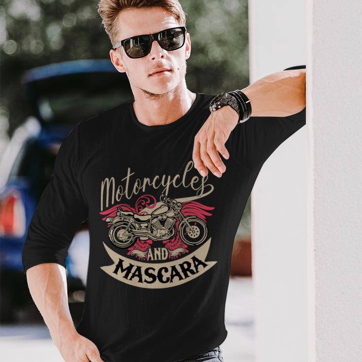 Motorcycles Mascara Moped Chopper 463 Shirt Unisex Long Sleeve Gifts for Him