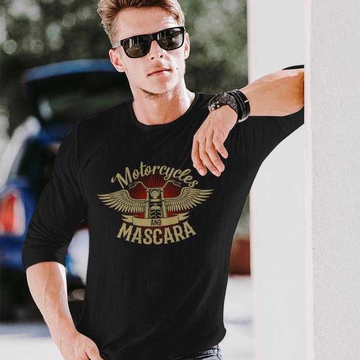 Motorcycles Mascara Moped Chopper 464 Shirt Unisex Long Sleeve Gifts for Him