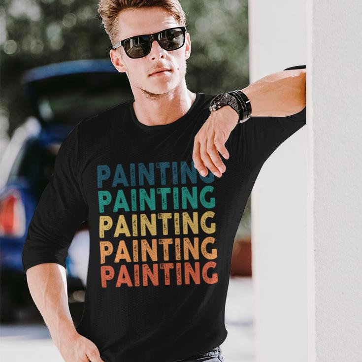 Painting Name Shirt Painting Name Long Sleeve T-Shirt Gifts for Him